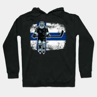 Finnish Lion Hockey Player Hoodie